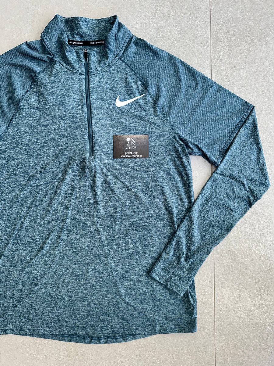 nike element 2.0 half zip blue