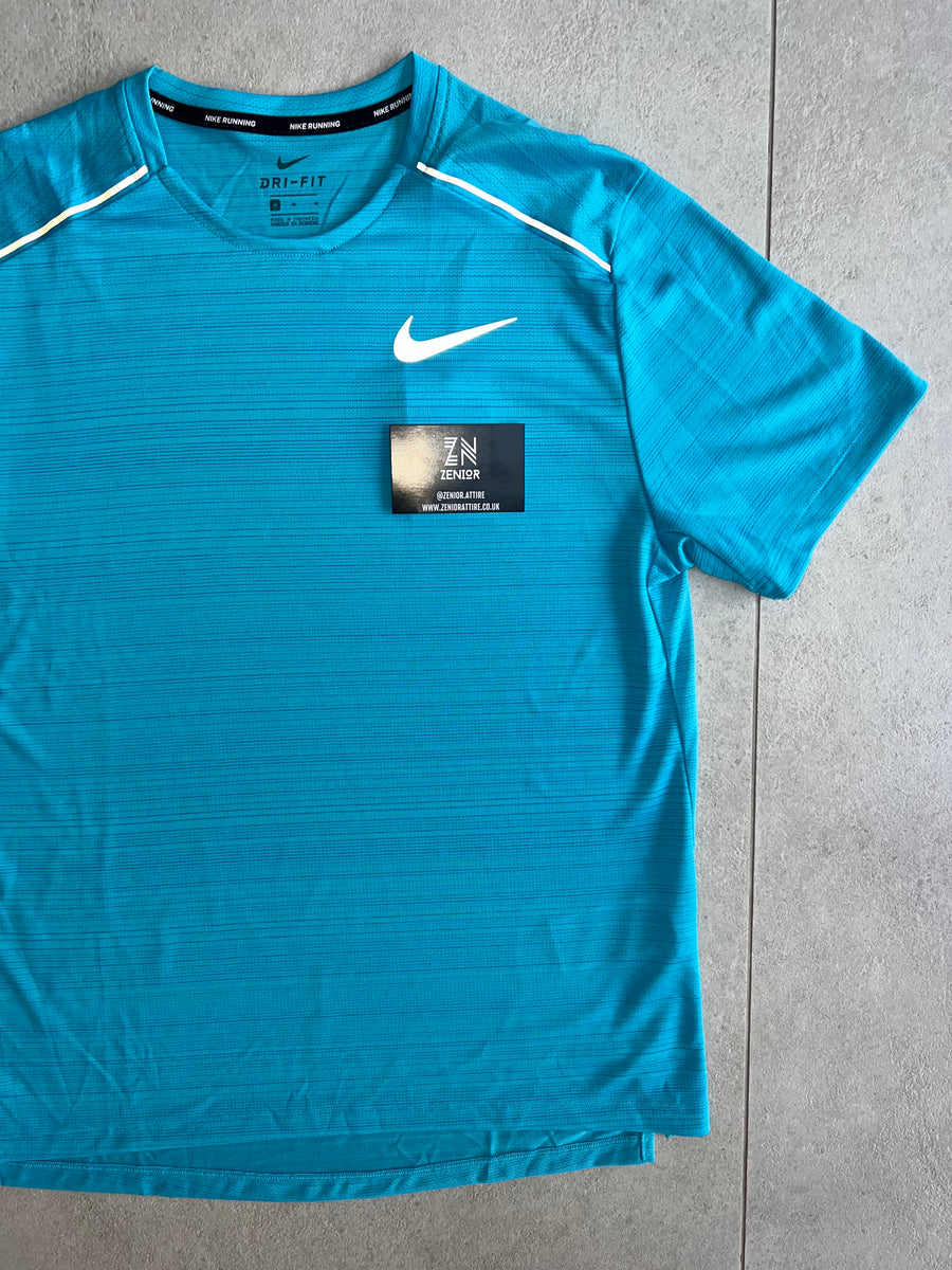 Nike Miler T-Shirt Aqua Blue