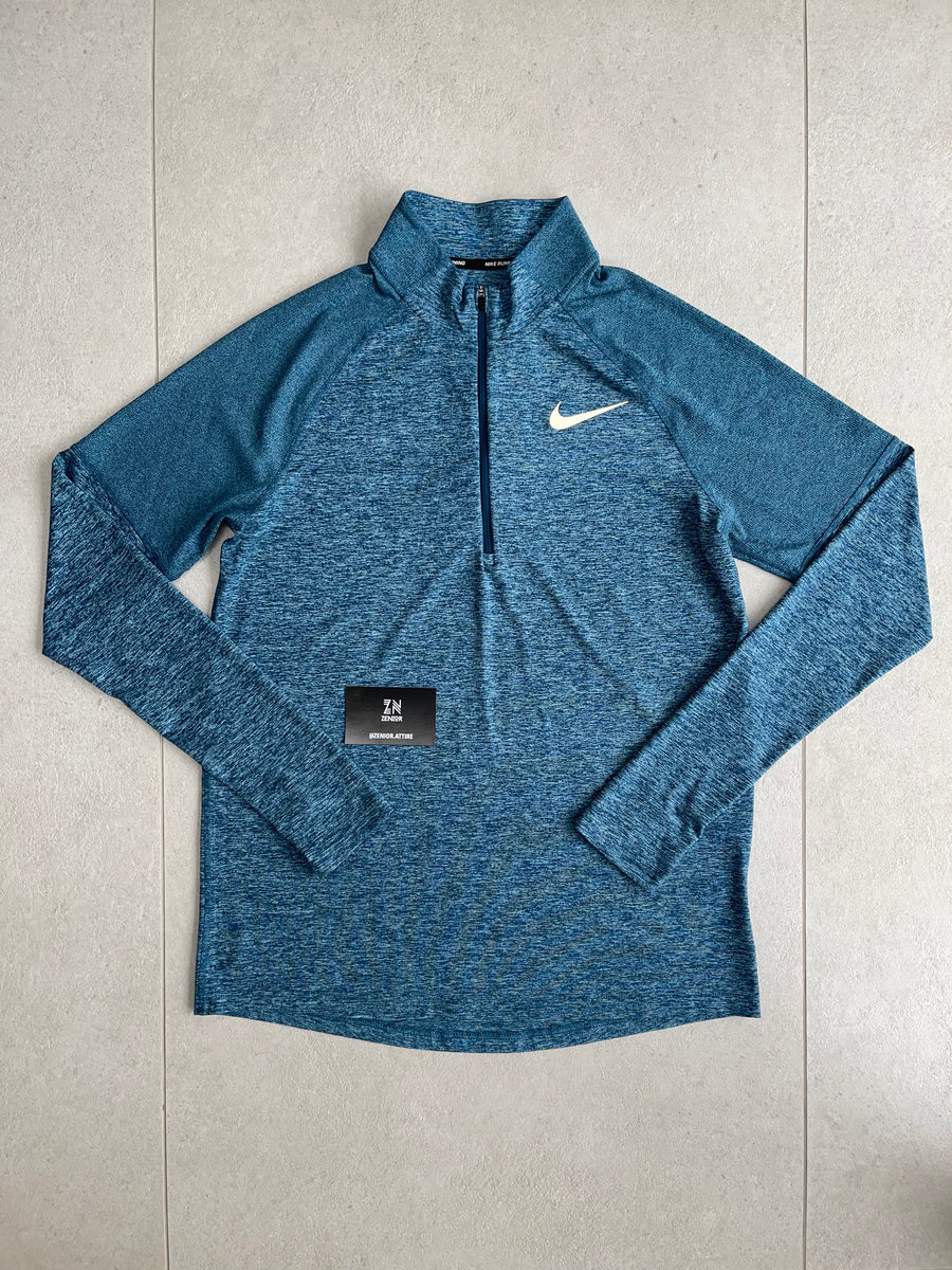 nike element 2.0 half zip blue