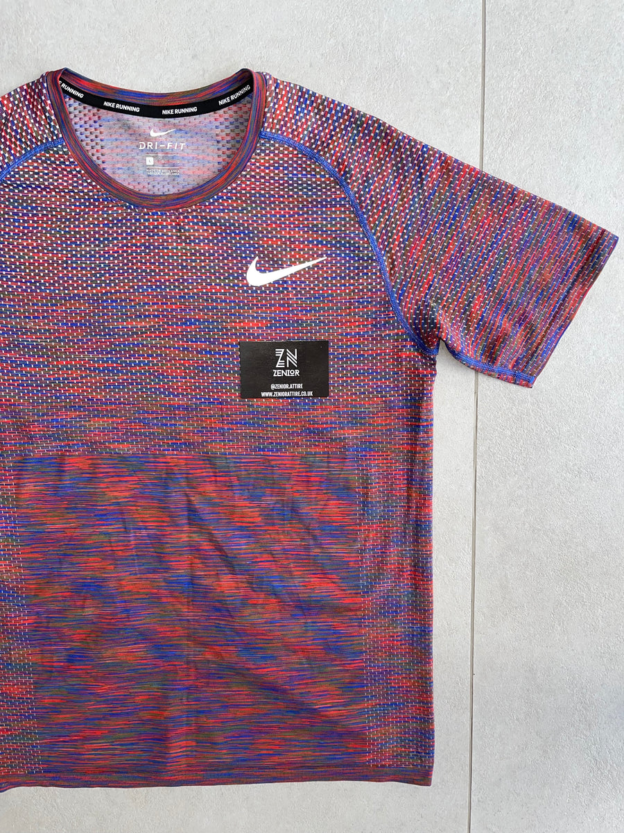 Nike Tech Knit T Shirt 1.0 Red Fireworks Zenior Attire