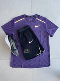 Nike Miler T-Shirt 2.0 - Purple Jacquard